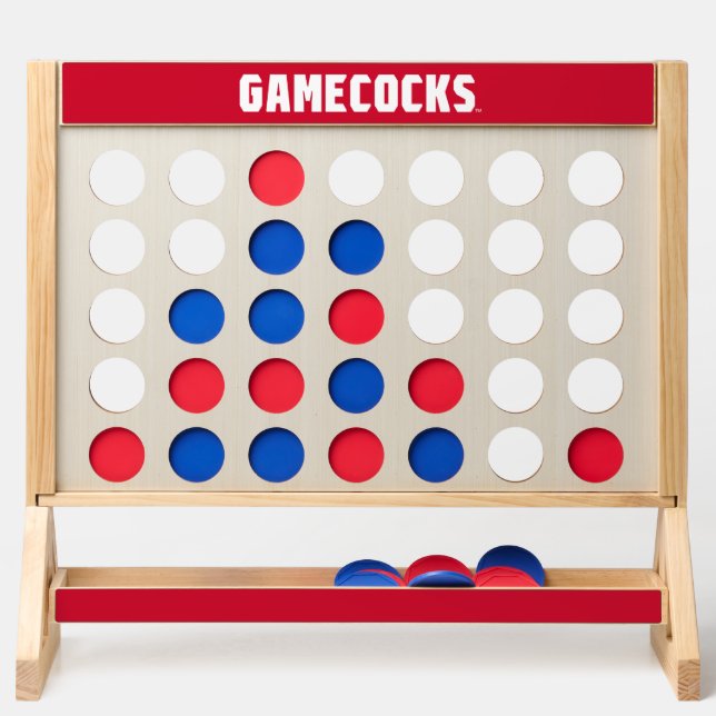 Jacksonville State University Gamecocks Red Logo Fast Four (Front)