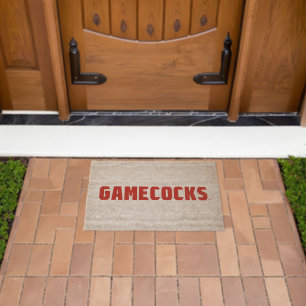 Jacksonville State University Gamecocks Red Logo Fiber Doormat