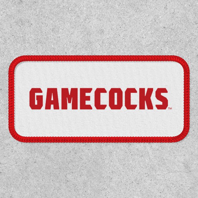 Jacksonville State University Gamecocks Red Logo Patch (Front)