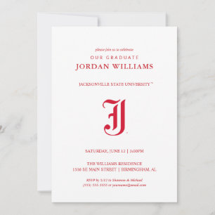 Jacksonville State University Graduation Announcement