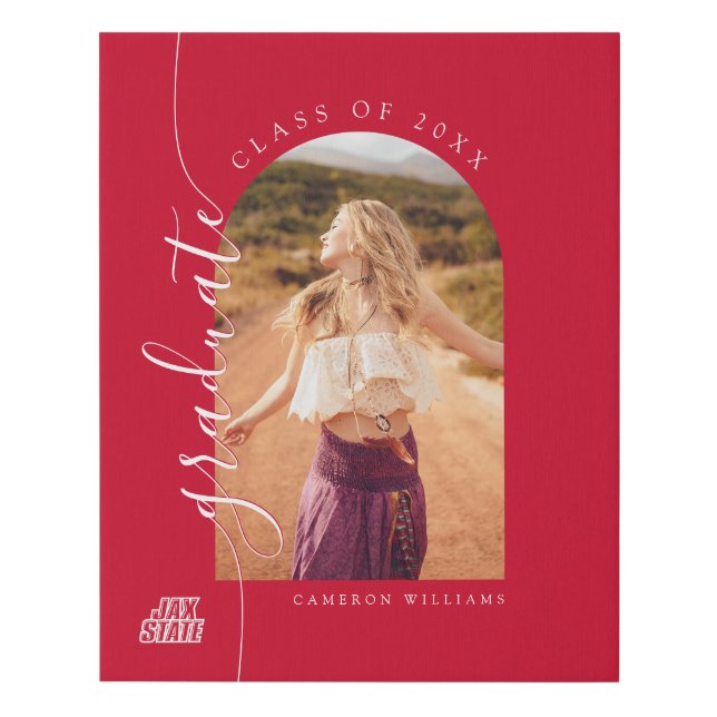 Jacksonville State University Graduation Faux Canvas Print (Front)