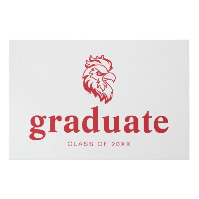 Jacksonville State University Graduation Faux Canvas Print (Front)