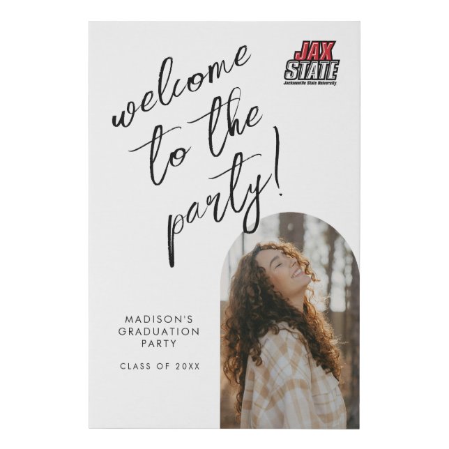 Jacksonville State University Graduation Faux Canvas Print (Front)