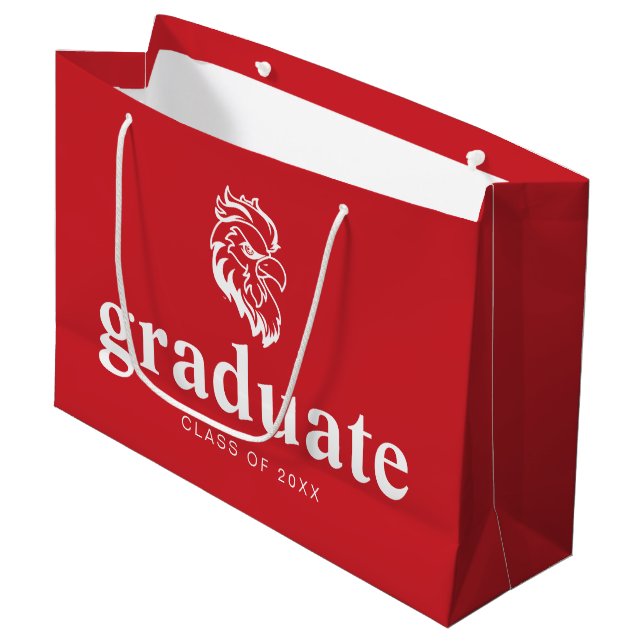 Jacksonville State University Graduation Large Gift Bag (Front Angled)