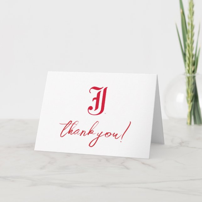 Jacksonville State University Graduation Thank You Card (Front)