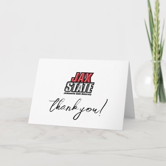 Jacksonville State University Graduation Thank You Card (Front)