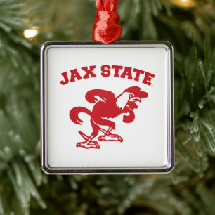 Jacksonville State University Holiday Metal Ornament