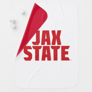 Jacksonville State University JAX STATE Bold Red Baby Blanket