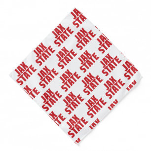 Jacksonville State University JAX STATE Bold Red Bandana