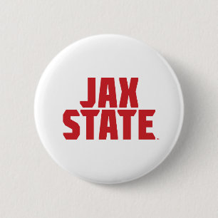 Jacksonville State University JAX STATE Bold Red Button