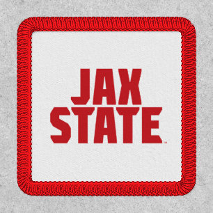 Jacksonville State University JAX STATE Bold Red Patch