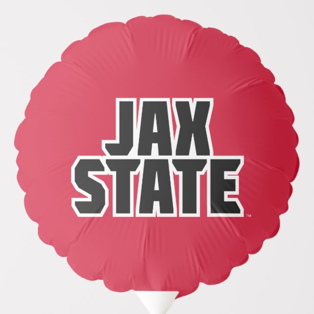Jacksonville State University JAX STATE Bold Text Balloon (Front)