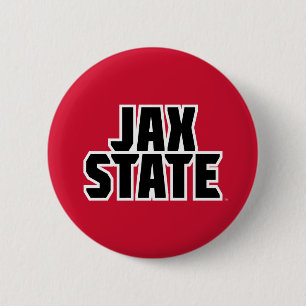 Jacksonville State University JAX STATE Bold Text Button