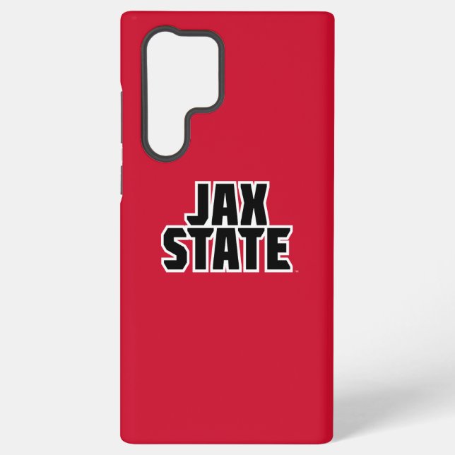 Jacksonville State University JAX STATE Bold Text Samsung Galaxy Case (Back)