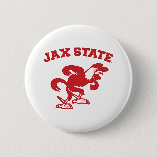 Jacksonville State University JAX State Gamecocks Button (Front)