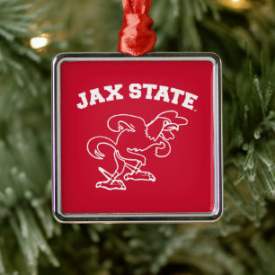 Jacksonville State University JAX State Gamecocks Metal Ornament