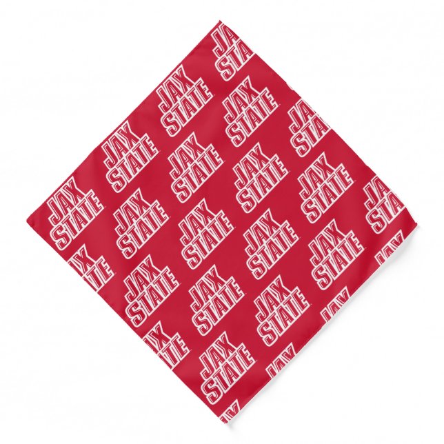 Jacksonville State University JAX STATE Logo Bandana (Front)