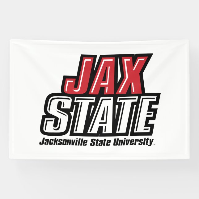 Jacksonville State University JAX STATE Logo Banner (Horizontal)