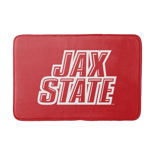 Jacksonville State University JAX STATE Logo Bath Mat (Front)