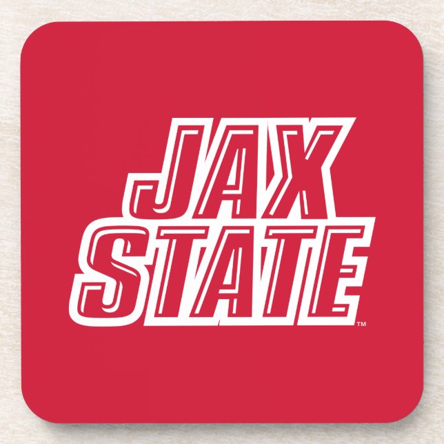 Jacksonville State University JAX STATE Logo Beverage Coaster (Front)