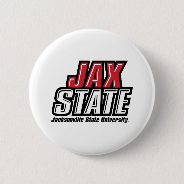 Jacksonville State University JAX STATE Logo Button (Front)