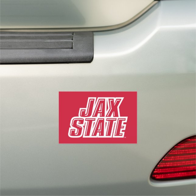 Jacksonville State University JAX STATE Logo Car Magnet (In Situ)