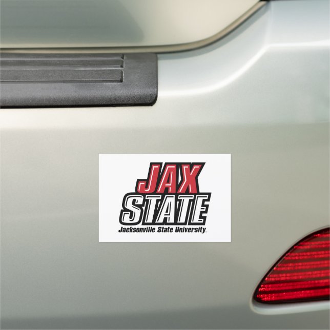 Jacksonville State University JAX STATE Logo Car Magnet (In Situ)