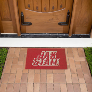 Jacksonville State University JAX STATE Logo Fiber Doormat