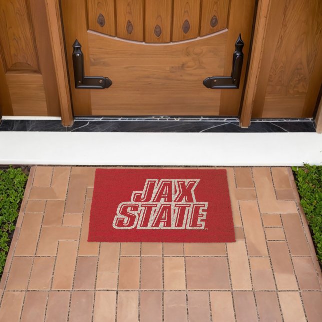 Jacksonville State University JAX STATE Logo Fiber Doormat (Insitu (Outdoor))