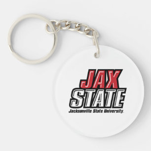 Jacksonville State University JAX STATE Logo Keychain
