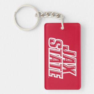 Jacksonville State University JAX STATE Logo Keychain