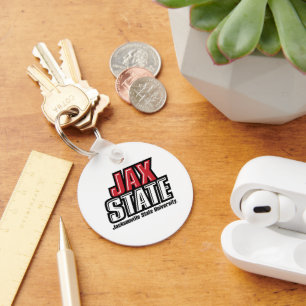 Jacksonville State University JAX STATE Logo Keychain