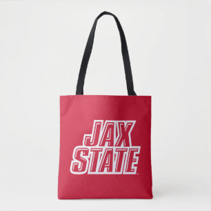 Jacksonville State University JAX STATE Logo Tote Bag