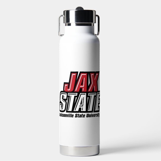 Jacksonville State University JAX STATE Logo Water Bottle (Front)
