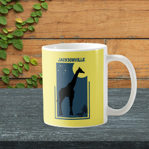 Jacksonville Zoo Florida Vintage Giraffe Coffee Mug