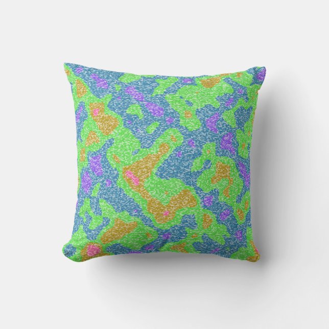 Jackuard Knitting Pattern Throw Pillow (Front)
