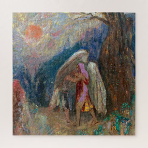 Jacob and the Angel   Odilon Redon   Jigsaw Puzzle