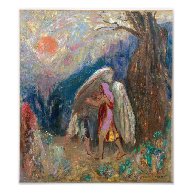 Jacob and the Angel | Odilon Redon | Photo Print (Front)