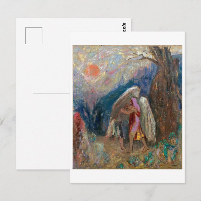 Jacob and the Angel | Odilon Redon | Postcard (Front/Back)