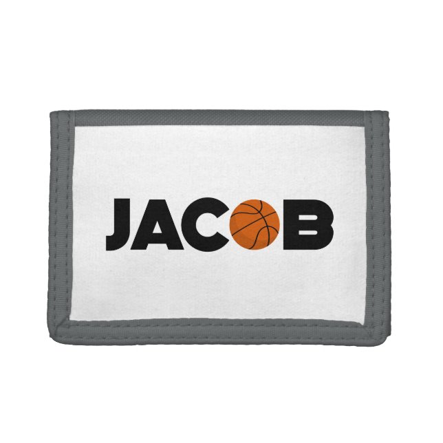 Jacob Basketball Trifold Wallet (Front)