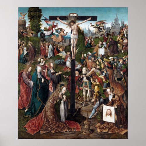 Jacob Cornelisz van Oostsanen The Crucifixion Poster