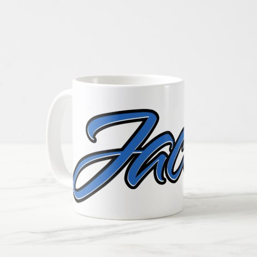 Jacob First Name Name blue Tasse Kaffeetasse Coffee Mug