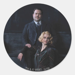 JACOB KOWALSKI™ And QUEENIE GOLDSTEIN™ Photo Classic Round Sticker