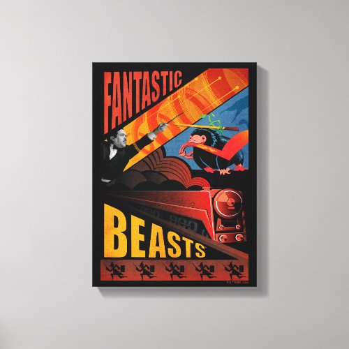Jacob Kowalski Fantastic Beasts Vintage Poster Canvas Print