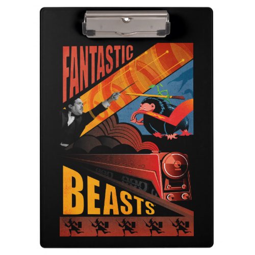 Jacob Kowalski Fantastic Beasts Vintage Poster Clipboard