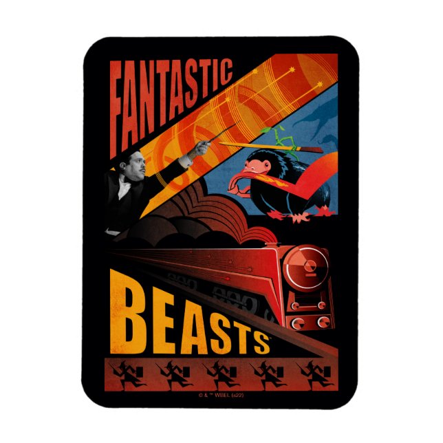 Jacob Kowalski Fantastic Beasts Vintage Poster Magnet (Vertical)