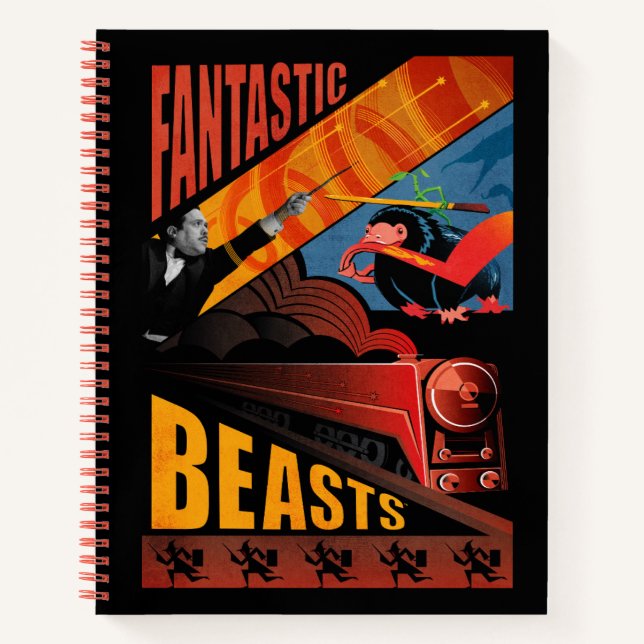 Jacob Kowalski Fantastic Beasts Vintage Poster Notebook (Front)