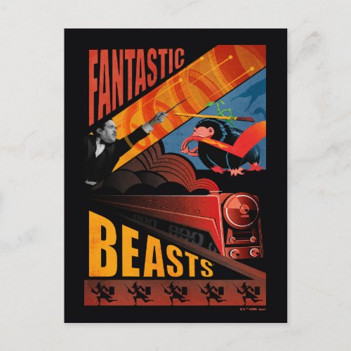 Jacob Kowalski Fantastic Beasts Vintage Poster Postcard