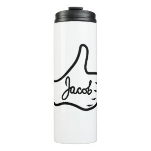 Jacob, name, gift, birthday, man, men, boy, friend thermal tumbler