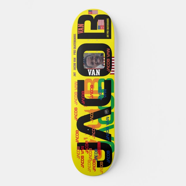 JACOB VAN   2   8 1/4" Skateboard Deck (Front)